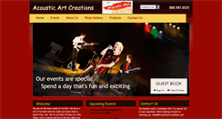 Desktop Screenshot of acousticartcreations.com